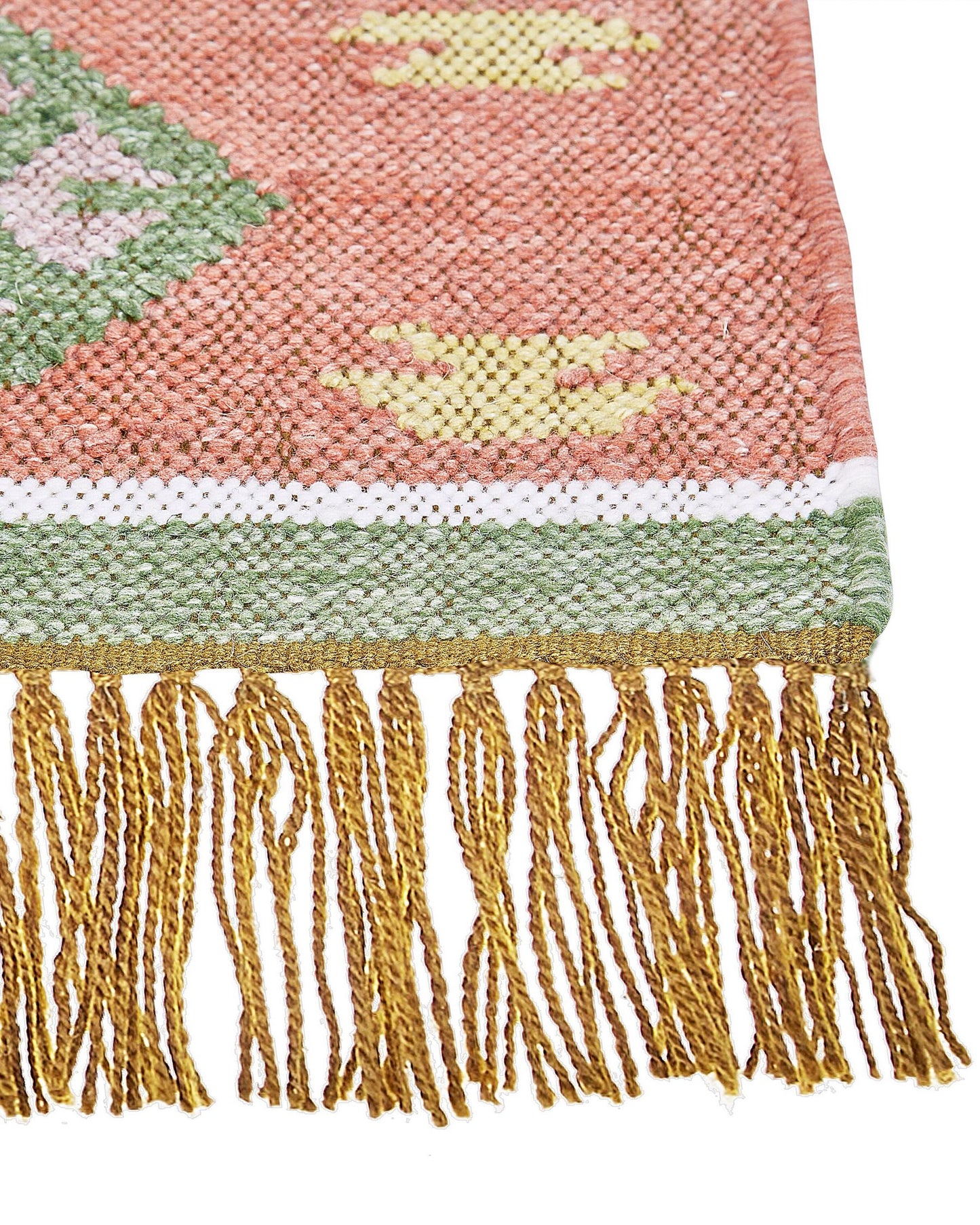 Alfombra verde/rojo/beige/blanco 160 x 230 cm