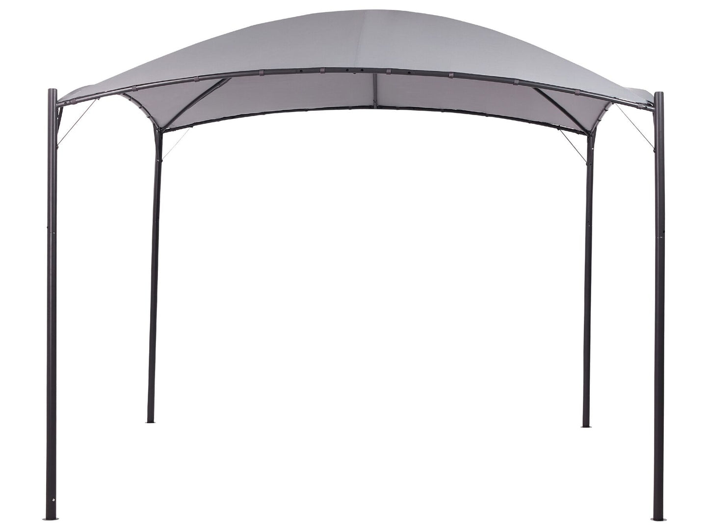 Cenador de metal gris/negro 305 cm