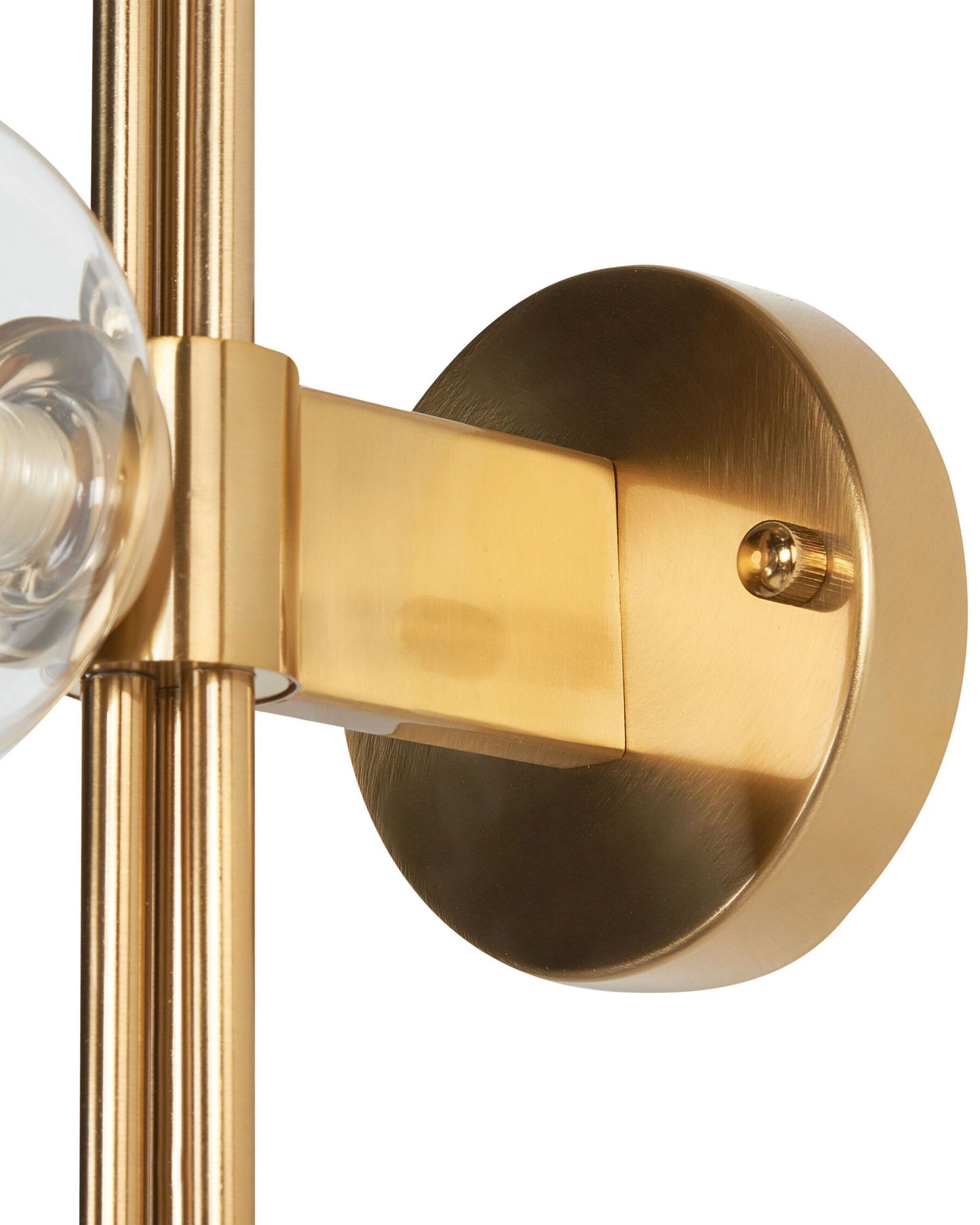 Lámpara de pared de metal dorado 75 cm