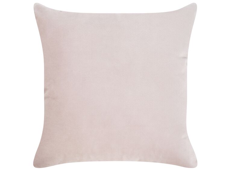 Chaise longue de terciopelo rosa pastel/madera oscura izquierdo
