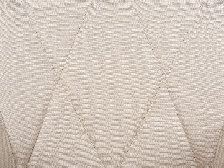 Conjunto de 2 sillas de bar de poliéster beige claro/negro