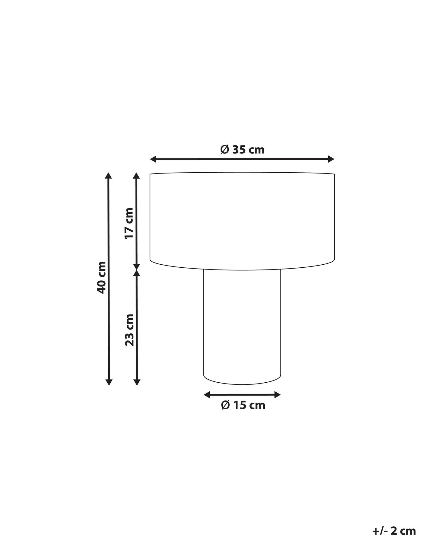 Lámpara de mesa de bouclé blanco