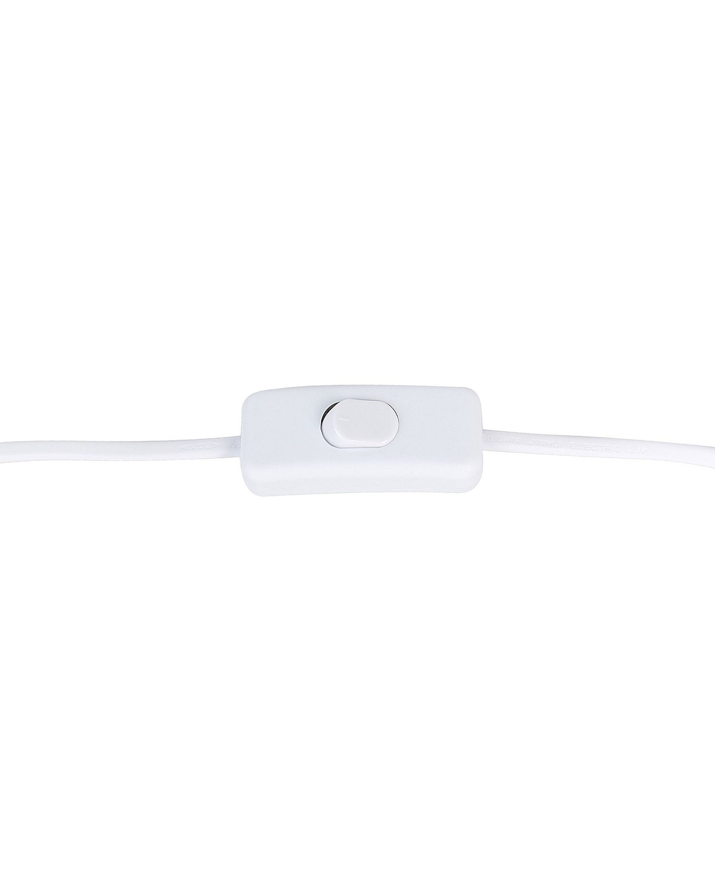 Lámpara de mesa de bouclé blanco