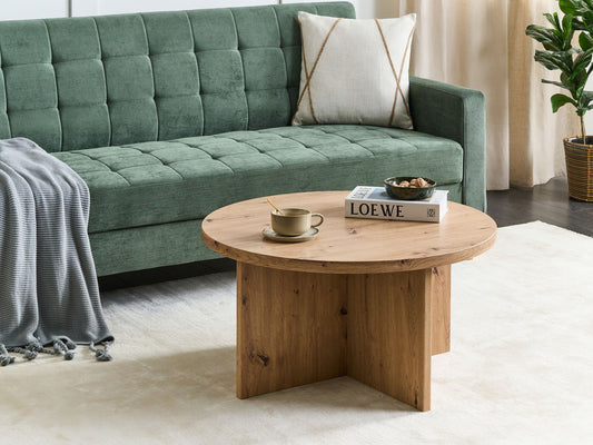Mesa de centro MDF Efecto madera Madera clara