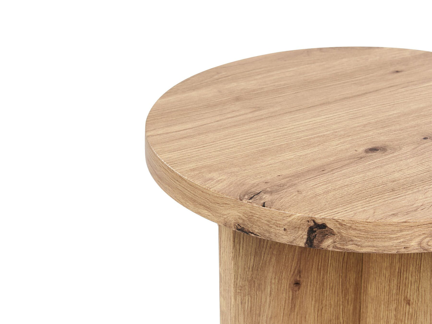 Mesa auxiliar de madera clara